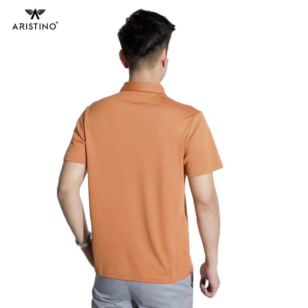 Áo polo nam ARISTINO dệt họa tiết Jacquard trẻ trung, hiện đại, chất thấm hút vượt trội - APS063S8