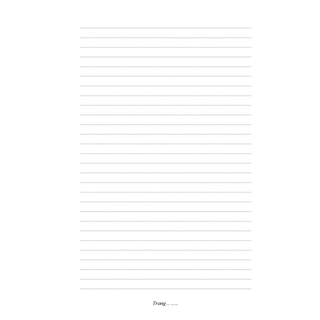 Combo 50 tờ giấy A4 có dòng kẻ ngang loại 1 mặt và 2 mặt