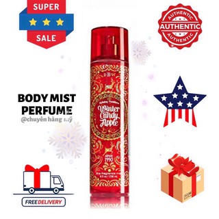 𝗕𝗢𝗗𝗬𝗠𝗜𝗦𝗧𝗣𝗘𝗥𝗙𝗨𝗠𝗘⚜️Xịt thơm Bath & Body Works Fine Fragrance Mist hương Winter Candy After 236ml