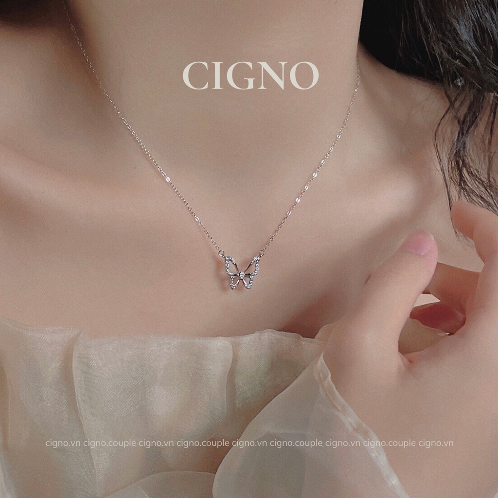 Dây chuyền bạc 925 họa tiết cổ điển Tinker Bell - cignovietnam - Vòng cổ họa tiết cổ điển.