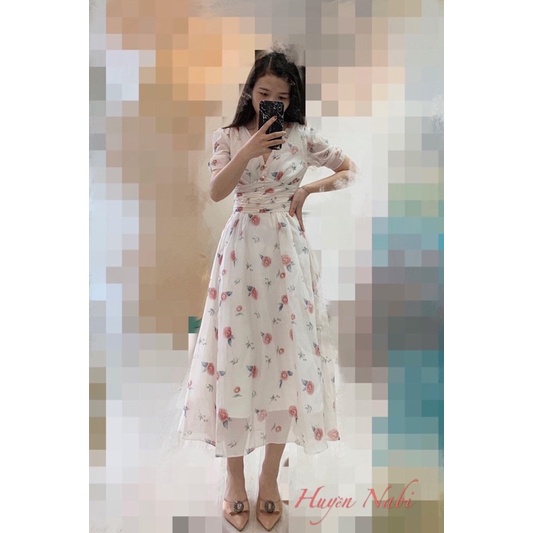 Váy lép hoa trà sz s mới nguyên chưa mặc ra ngoài
