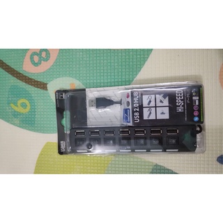Hub USB 7 Cổng Có Công Tắc Và Đèn Báo Riêng Cho Từng Cổng