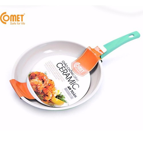 Chảo chống dính COMET chất liệu Ceramic an toàn CH11-26 size 26cm, giao màu ngẫu nhiên