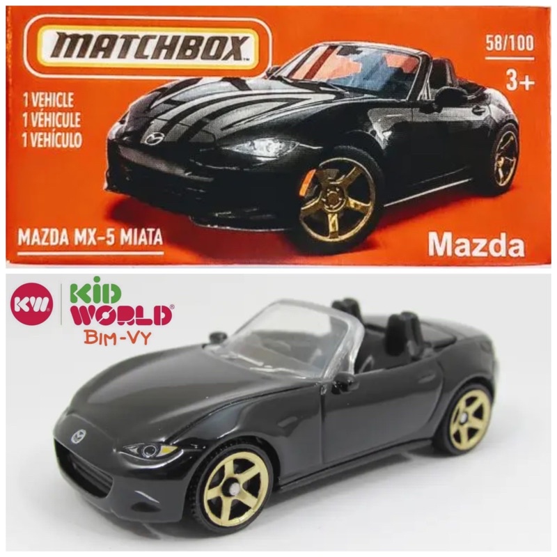 Xe mô hình Matchbox Box Mazda MX-5 Miata 58/100.