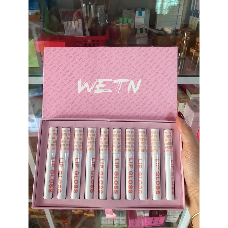 Set son 10 cây Lipgloss Wetn