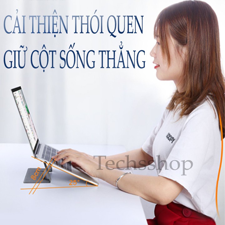 Đế tản nhiệt laptop gấp gọn - Giá đỡ tản nhiệt laptop vô hình, cho máy tính xách tay,ipad