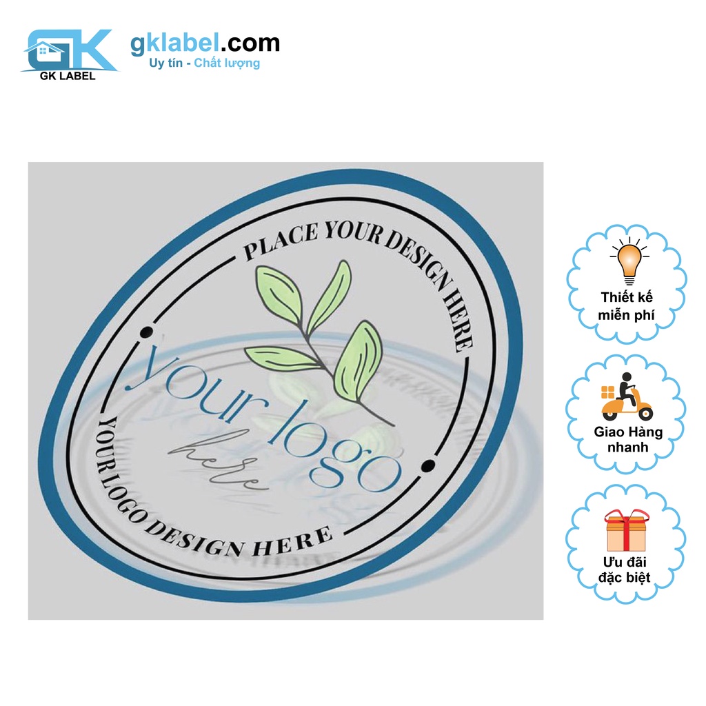 In tem nhãn trong suốt, sticker, logo - MIỄN PHÍ THIẾT KẾ