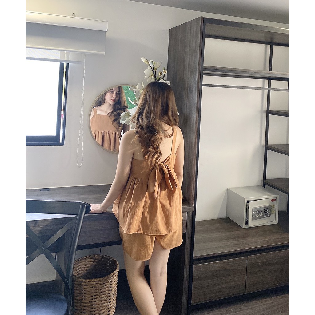 Bộ đùi Bầu nơ sau siêu xinh