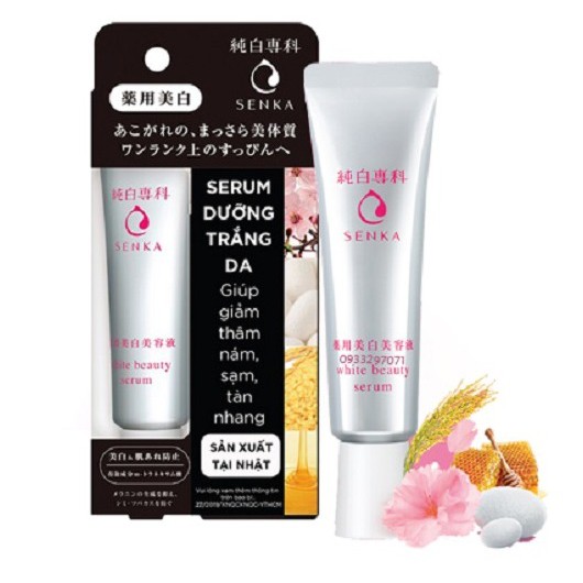 Bộ Đôi Làm Giảm Mụn &amp; Mờ Thâm Senka (Senka Perfect Whip Acne Care 100g+Senka White Beauty Serum 35g)