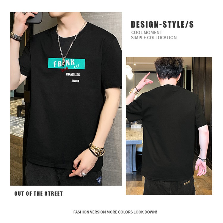 [new style] Fashion Men's T-shirts are printed in a variety of colors, high-grade and big sizes.