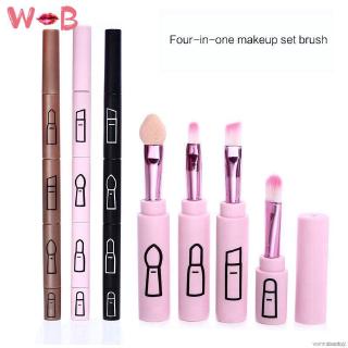 (Hàng Mới Về) Bộ Cọ Trang Điểm 4 Trong 1 Tiện Dụng
