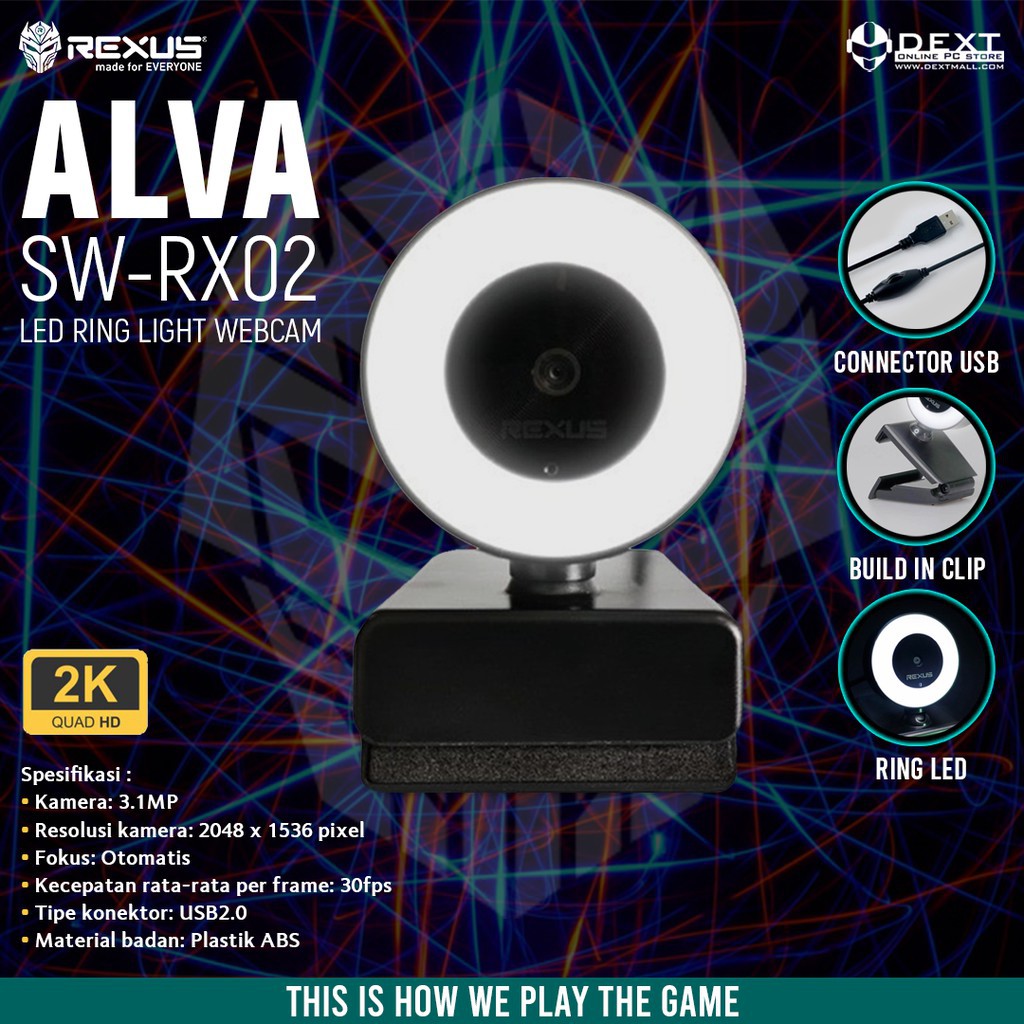 Vòng đèn LED Webcam Rexus Alva SW-RX02 | BigBuy360 - bigbuy360.vn