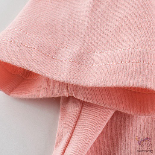 Korean Kids Girls Cartoon Fruit Print Short Sleeve T-shirt