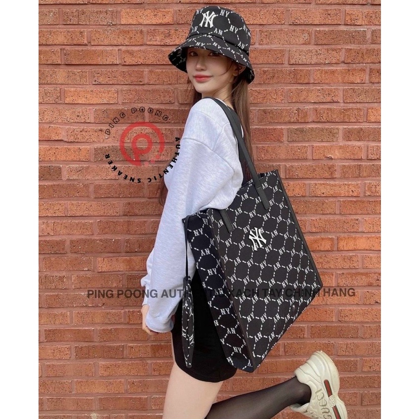 túi tote mlb kèm ví nhỏ size 37 x 40 x 9 cm