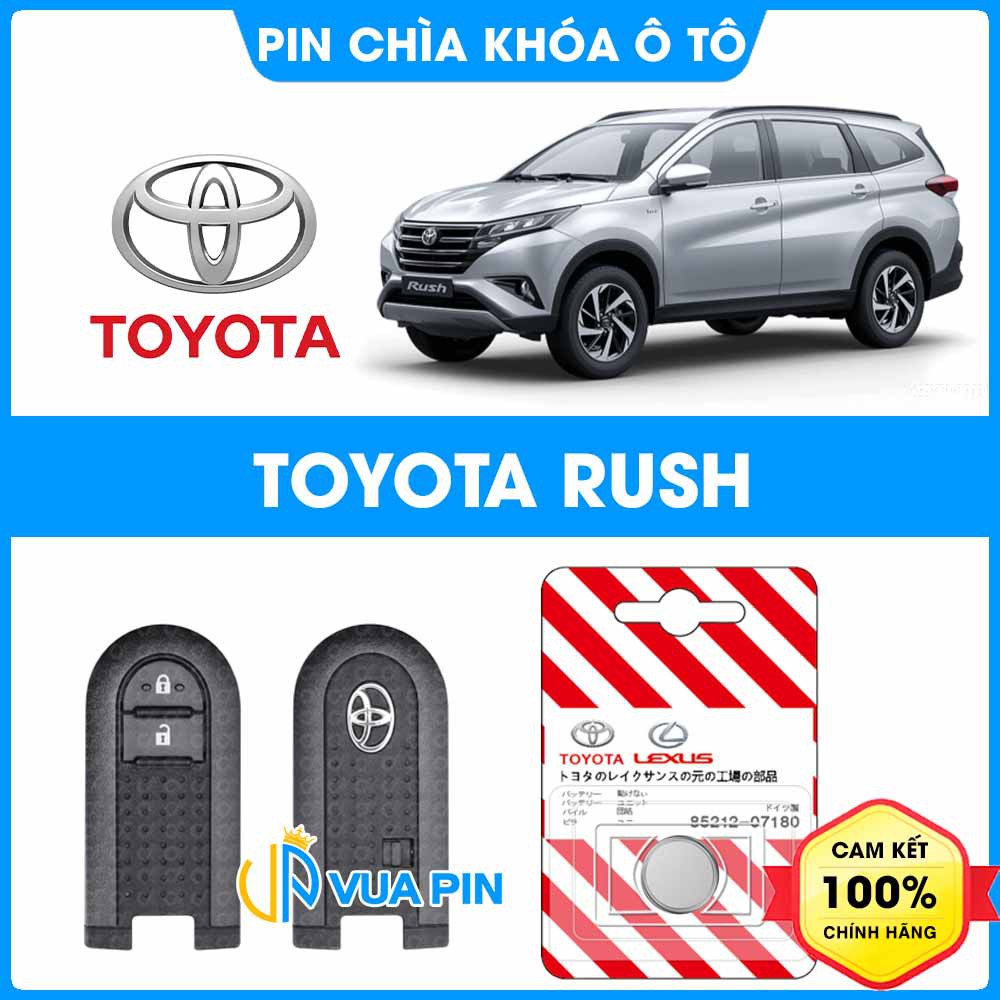 Pin chìa khóa ô tô Toyota Rush chính hãng cao cấp sản xuất theo công nghệ Nhật Bản – Pin ô tô Toyota Rush