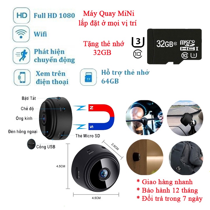 Camera Giám Sát Không Dây , Cammera Kết Nối Wifi , Chống Trộm  An Ninh , Quay Phim Góc Rộng Chống Rung Quang Học