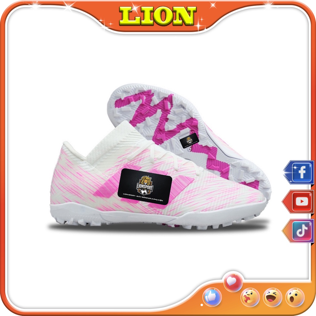 Giày Bóng Đá Sân Cỏ Nhân Tạo Nemeziz Tango 18.3 TF White Super M30 Lion Sport