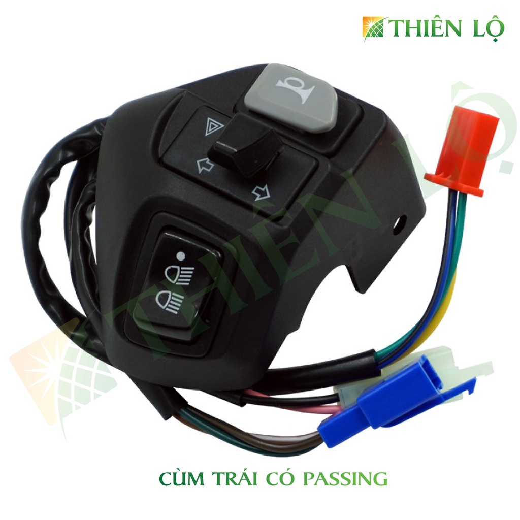 Bộ cùm công tắc Yamaha Trái Phải Hazard Passing FULL chức năng cho NVX NVX 135LC NVX155 AEROX155 Ex135 của Thiên Lộ