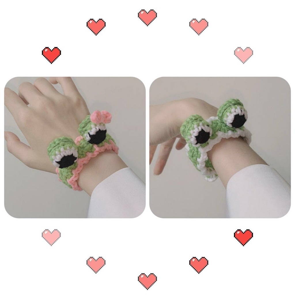  Vòng đeo tay đan len thiết kế hình chú ếch cà rốt đáng yêu xinh xắn dành cho cặp đôi | BigBuy360 - bigbuy360.vn