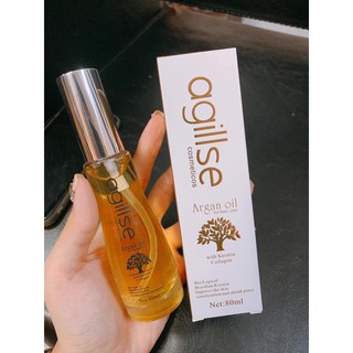 Tinh dầu dưỡng tóc hư tổn agillse argan oil 80ml