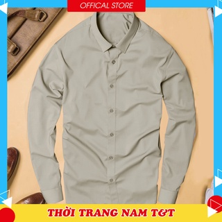 ⚡[ TOP BÁN CHẠY ] Áo sơ mi nam dài tay cổ bẻ vải cotton lụa thái chống nhăn chống xù sang trọng [ THỜI TRANG T&T ]✨