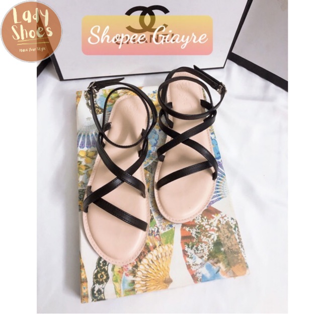 Sandal dây Tigsh da mềm lót đệm - MÃ SD-0304  giaynu99