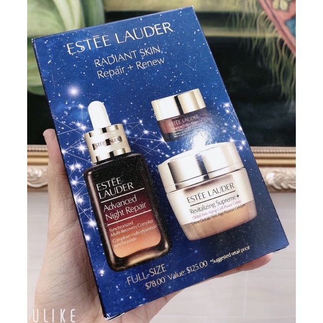 Set Estee Lauder serum tinh chất dưỡng da ban đêm ARN kem mắt advanced night repair eye kem dưỡng revitalizing 20ml 50ml