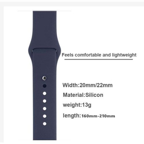 Dây đeo silicon 22mm/20mm cho đồng hồ thông minh Xiaomi Amazfit Bip Pace