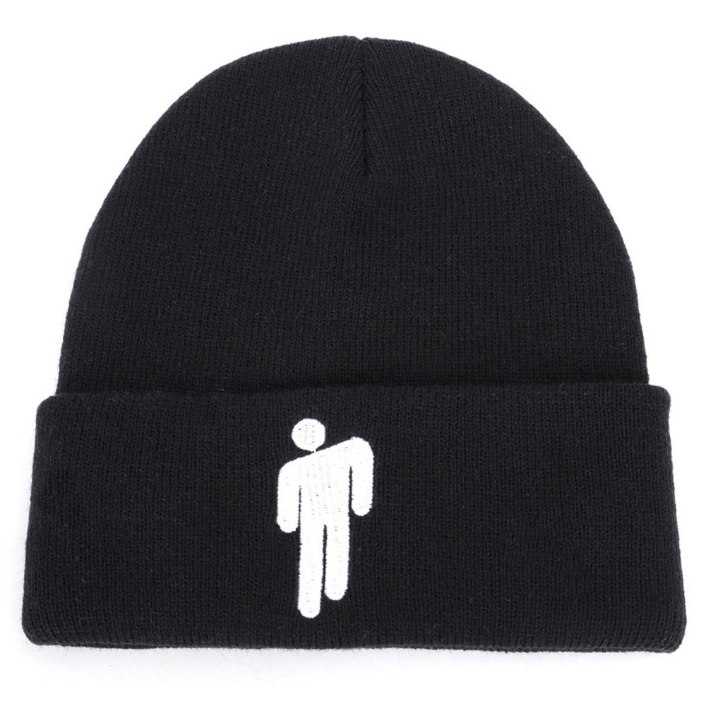 Mũ beanie đan len màu trơn phong cách Unisex Hip-hop