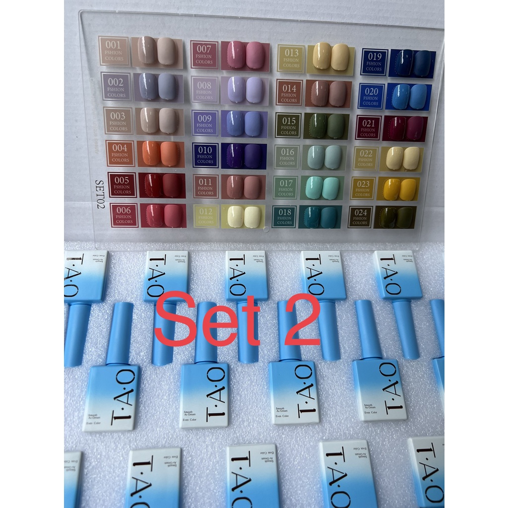 Sơn Gel TAO Sét 24 Màu - Tặng Kèm bảng màu