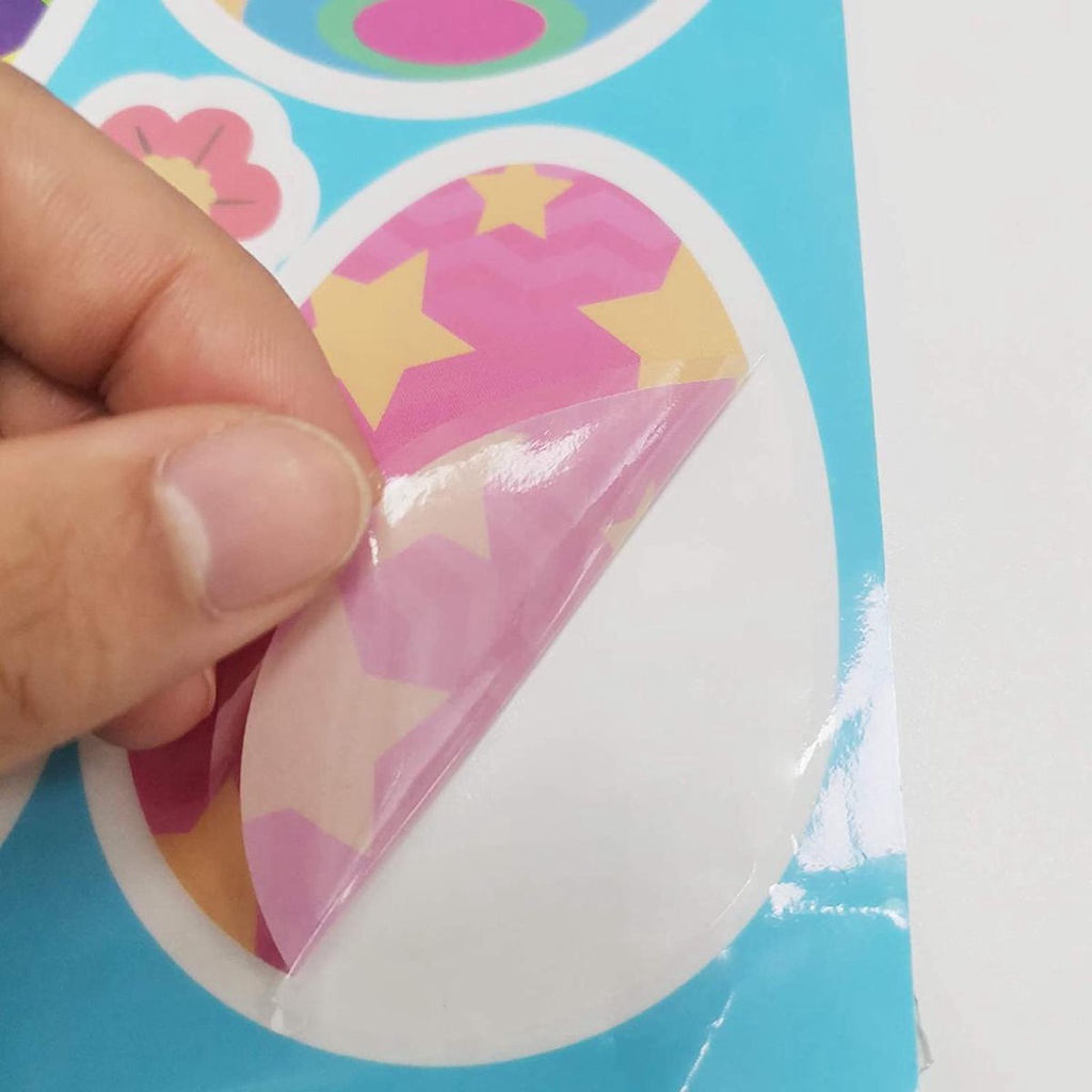 Sticker Dán Tường Họa Tiết Trứng Phục Sinh Dễ Thương Bắt Mắt