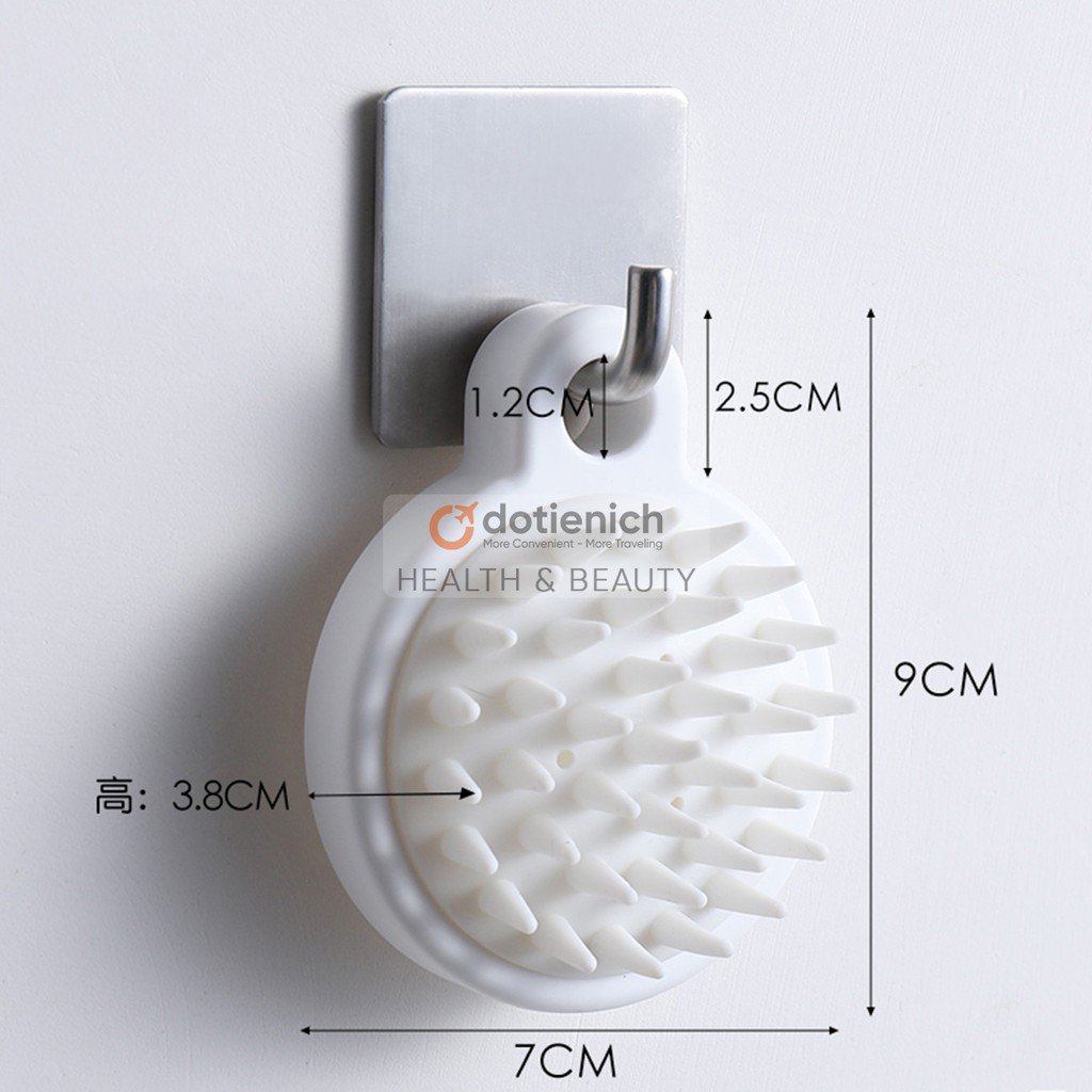 Lược gội đầu silicon Muji mát xa hỗ trợ giảm rụng tóc và làm sạch da đầu tiện dụng - dotienich