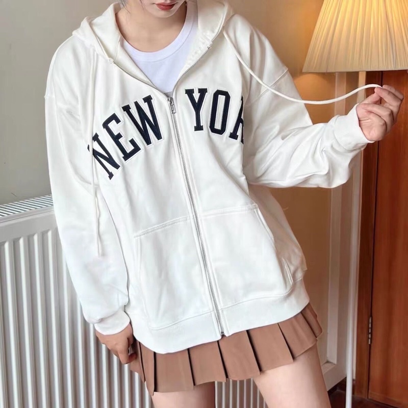 Set áo khoác NEW YORK + chân váy tennis TTS576