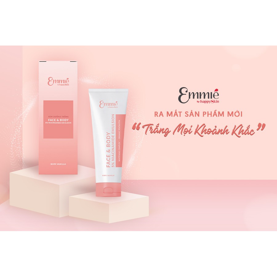 Kem Dưỡng Emmié Làm Sáng Cho Da Mặt &amp; Cơ Thể 150g Face &amp; Body 5% Niacinamide Emulsion