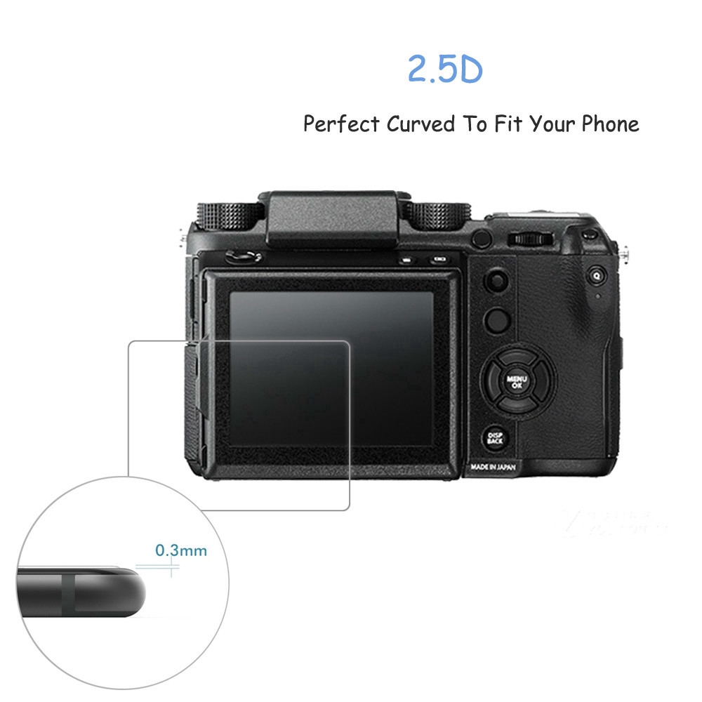 YIFILM Bộ 2 kính cường lực bảo vệ màn hình YIFILM thích hợp cho máy ảnh Fujifilm Fuji Gfx-50S Gfx 50s