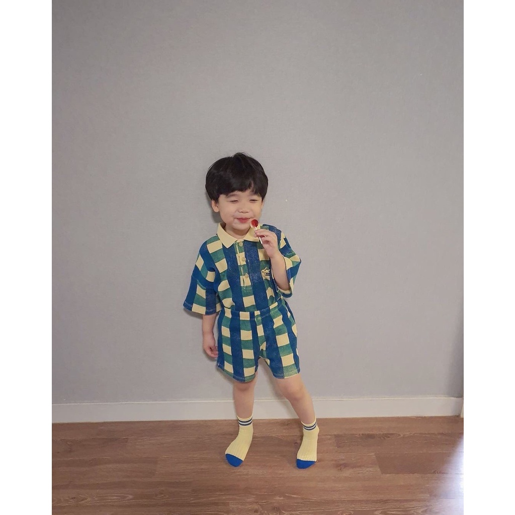 Bộ Áo Thun Tay Ngắn Và Quần Short Thời Trang Mùa Hè Dễ Thương Dành Cho Bé Trai Và Bé Gái