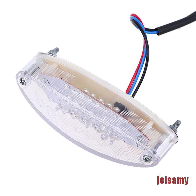 [jei] 28 LEDs 3W 12V Motorcycle Rear Light Led Bike Rear Tail Stop Brake ellipse Light ajx