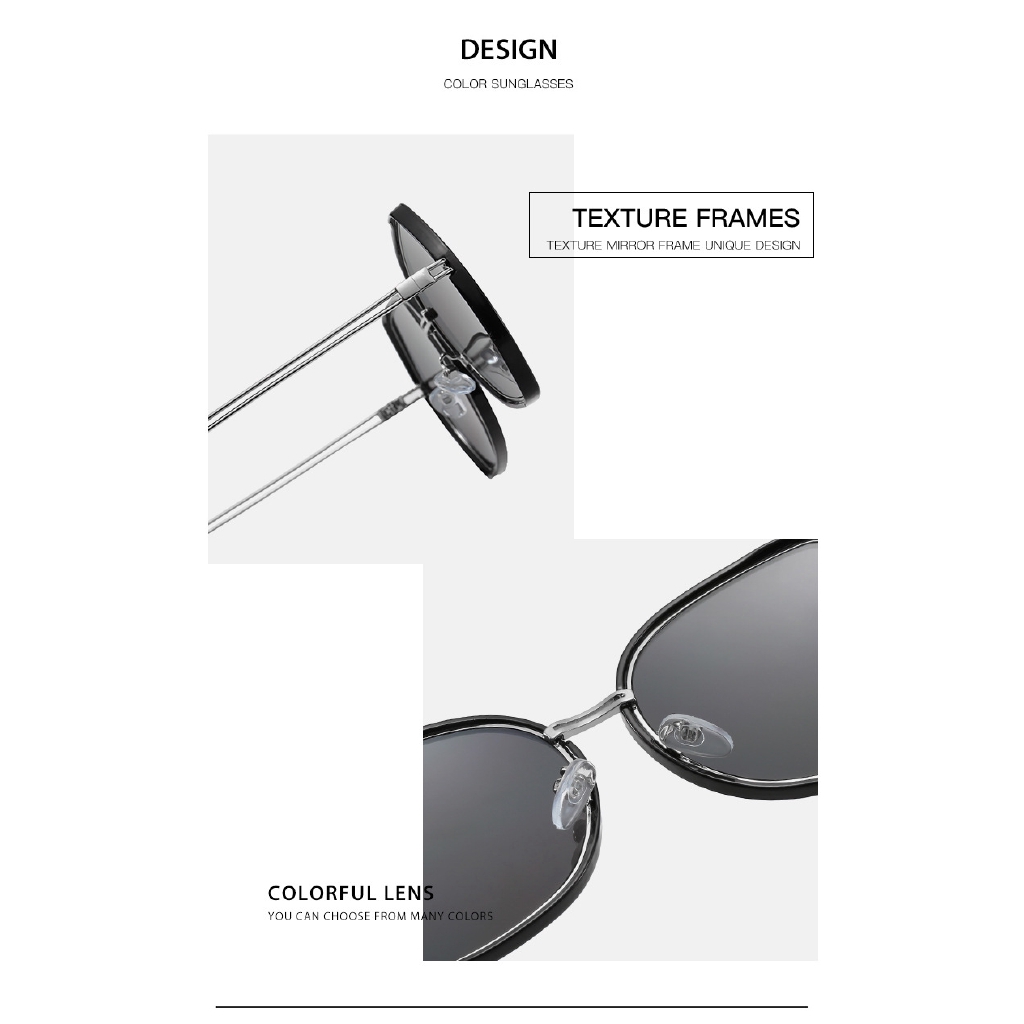 Kính mát New box thời trang hàn quốc nữ thời thượng hoang dã