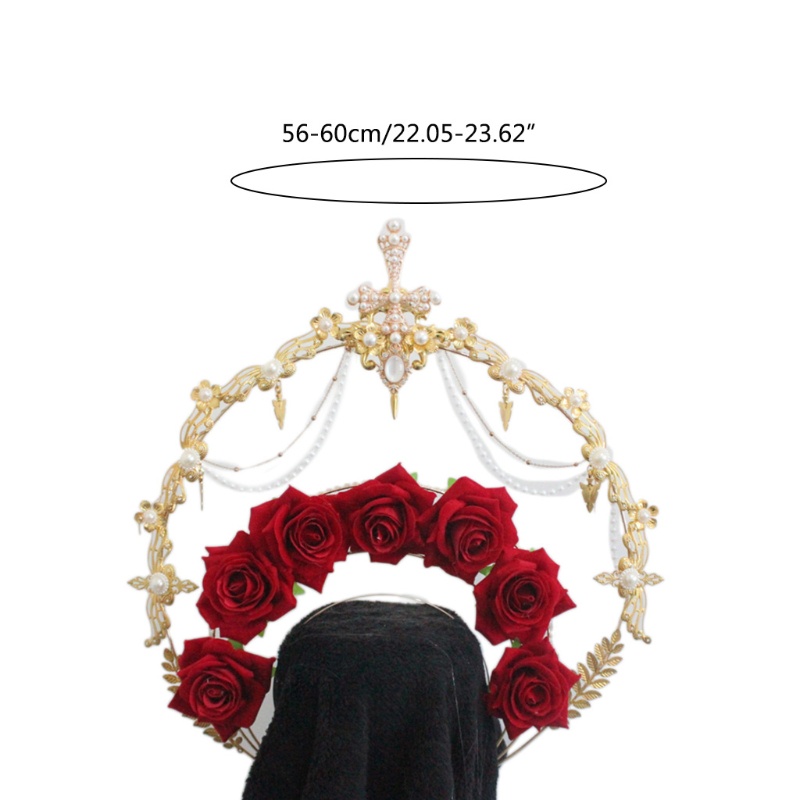 Vương Miện Đội Đầu Đính Hạt Ngọc Trai Phong Cách Lolita Sang Trọng