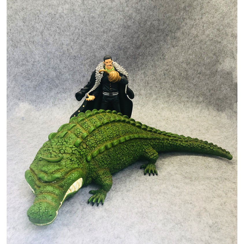 Mô hình One Piece Resin chính hãng - Cá Sấu của Crocodile Book Mook Studio