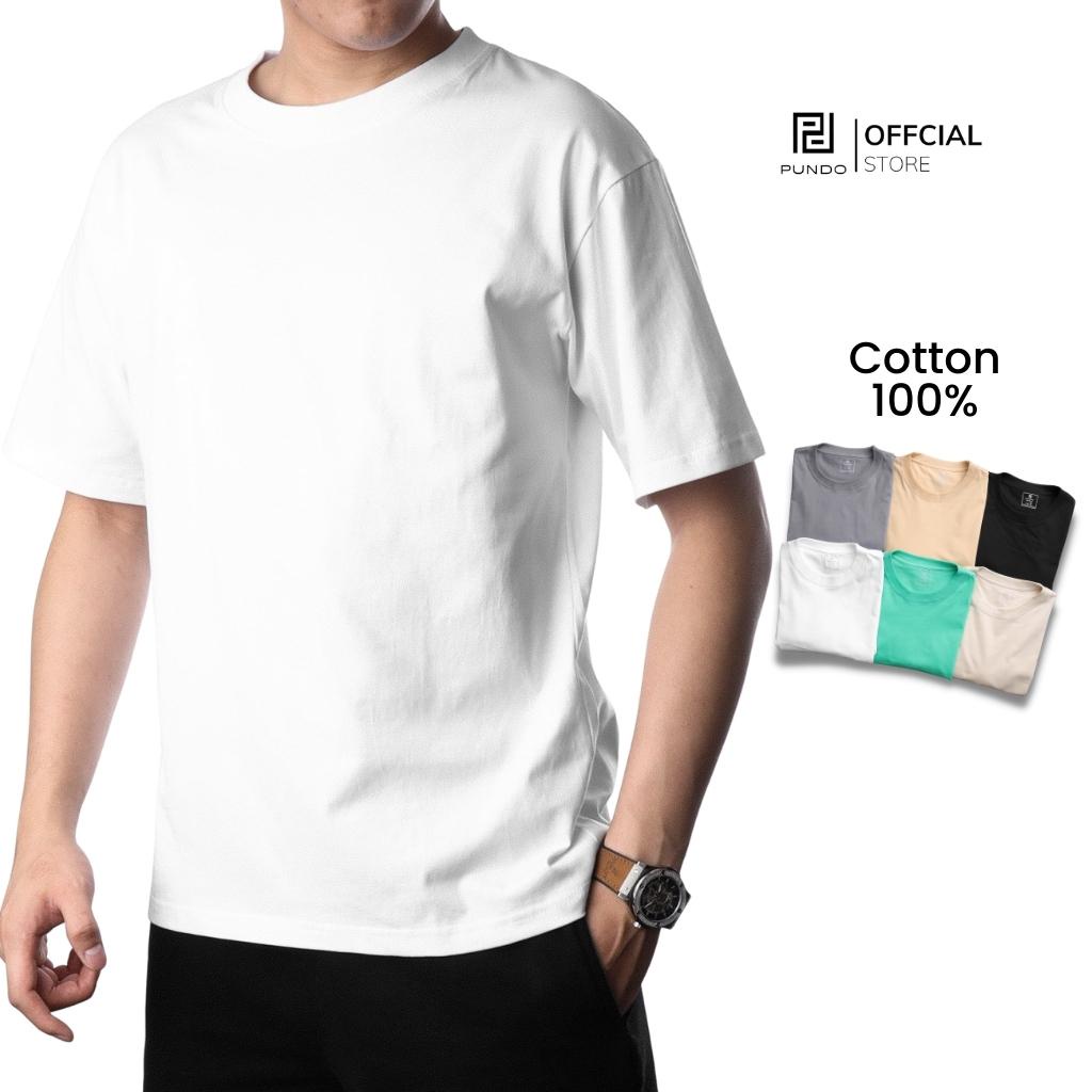 Áo thun nam cổ tròn tay ngắn phông trơn vải cotton cao cấp PUNDO ATPD333