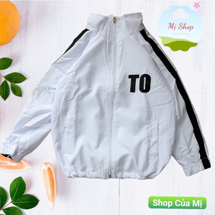 Áo Khoác Dù 2 Lớp, áo khoác Unisex In Chữ TO KIDS Cực Xinh Cho Bé Trai và Bé Gái từ 13kg đến 40kg Q0031