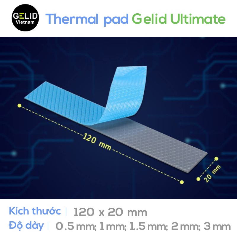 Miếng dán tản nhiệt Gelid Thermal Pad Ultimate - Hàng nhập khẩu chính hãng