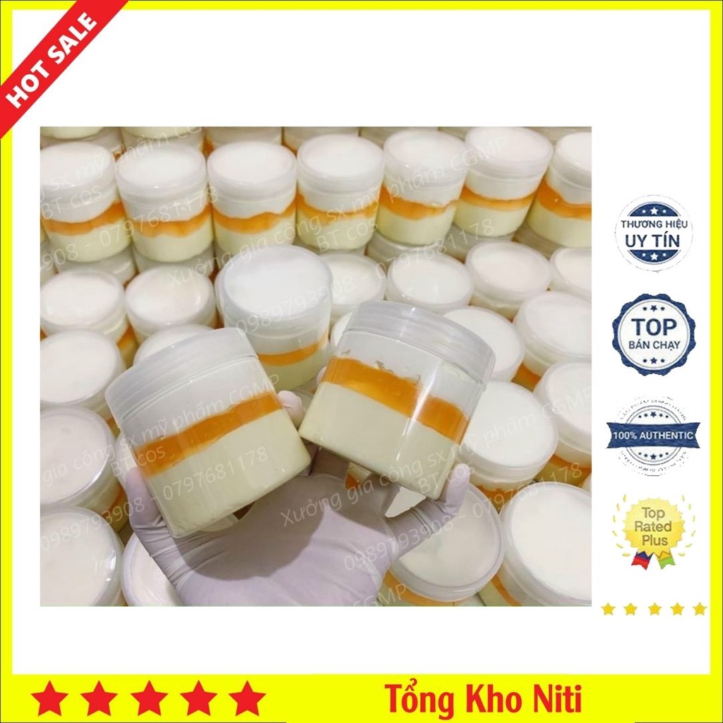 Kem Cốt COLLAGEN MIX 3 Tầng - Duỡng Trắng Cấp Ẩm Giúp Da Mềm Mịn Hơn - Khử Thâm Kích Trắng Gấp 5 Lần