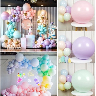 Bong bóng tròn trơn màu Macaron 55cm trang trí sinh nhật sự kiện