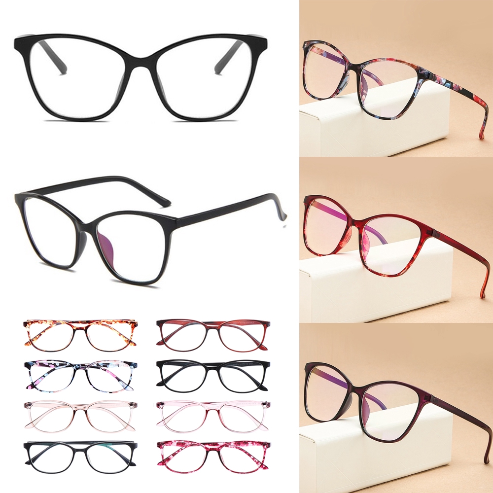 Mắt Kính Gọng Nhựa Trong Suốt Phong Cách Retro Thời Trang Unisex