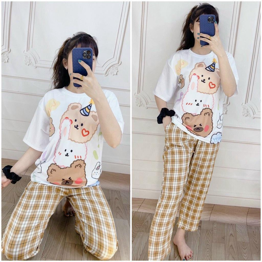 Set đồ nữ quần dài CARO KATE NHIỀU MẪU 4 ❤️ Đồ bộ hoạt hình Freesize Molly Fashion