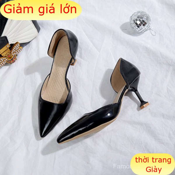 Giày Cao Gót 7.5cm Mũi Nhọn Thời Trang Dành Cho Nữ