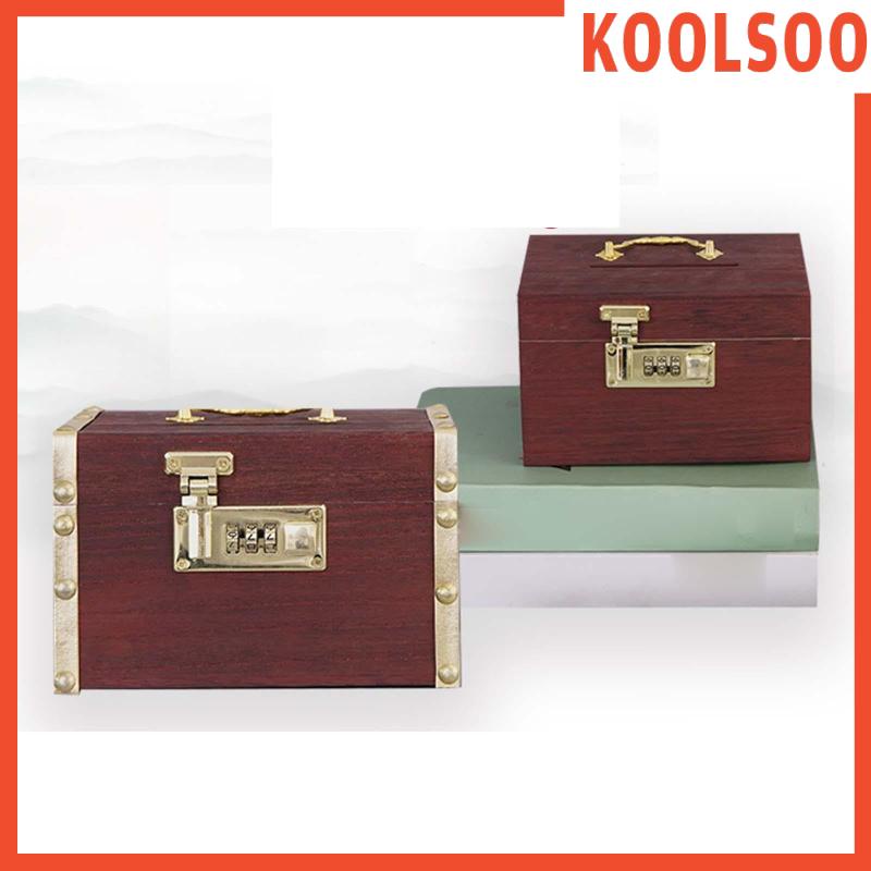 Hộp Đựng Tiền Tiết Kiệm Có Khóa Mật Khẩu Phong Cách Vintage Dành Cho Trẻ Em
