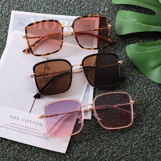 Kính Mát Gọng Vuông Chống Tia Uv400 Phong Cách Retro